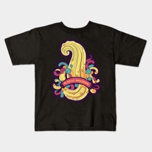 Plastic Macaroni Boho Trippy Hippy Kids T-Shirt